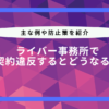 ライバー事務所 契約違反